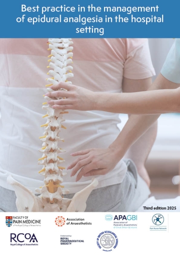 cover for epidural analgesia guidance 2025